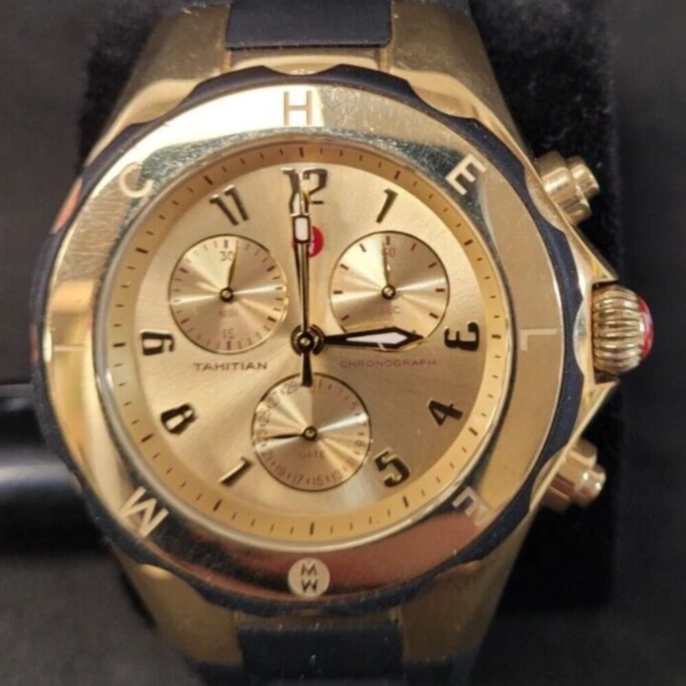 (NI-2142) Michele JL143793 Tahitian Ladies Watch